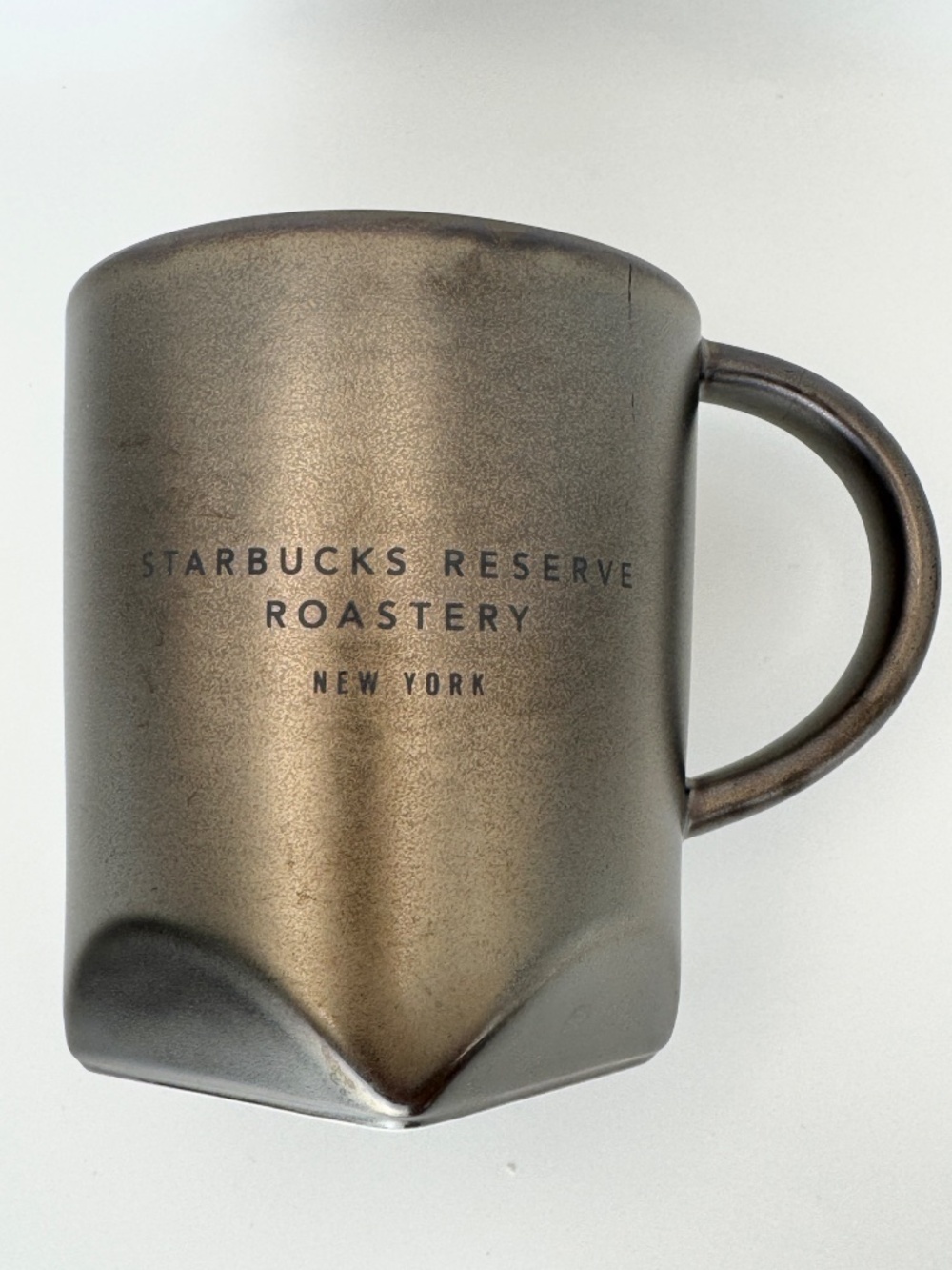 Starbucks Reserve Roastery New York Mug Bronze 16oz Bevel Base Exclusive 2018